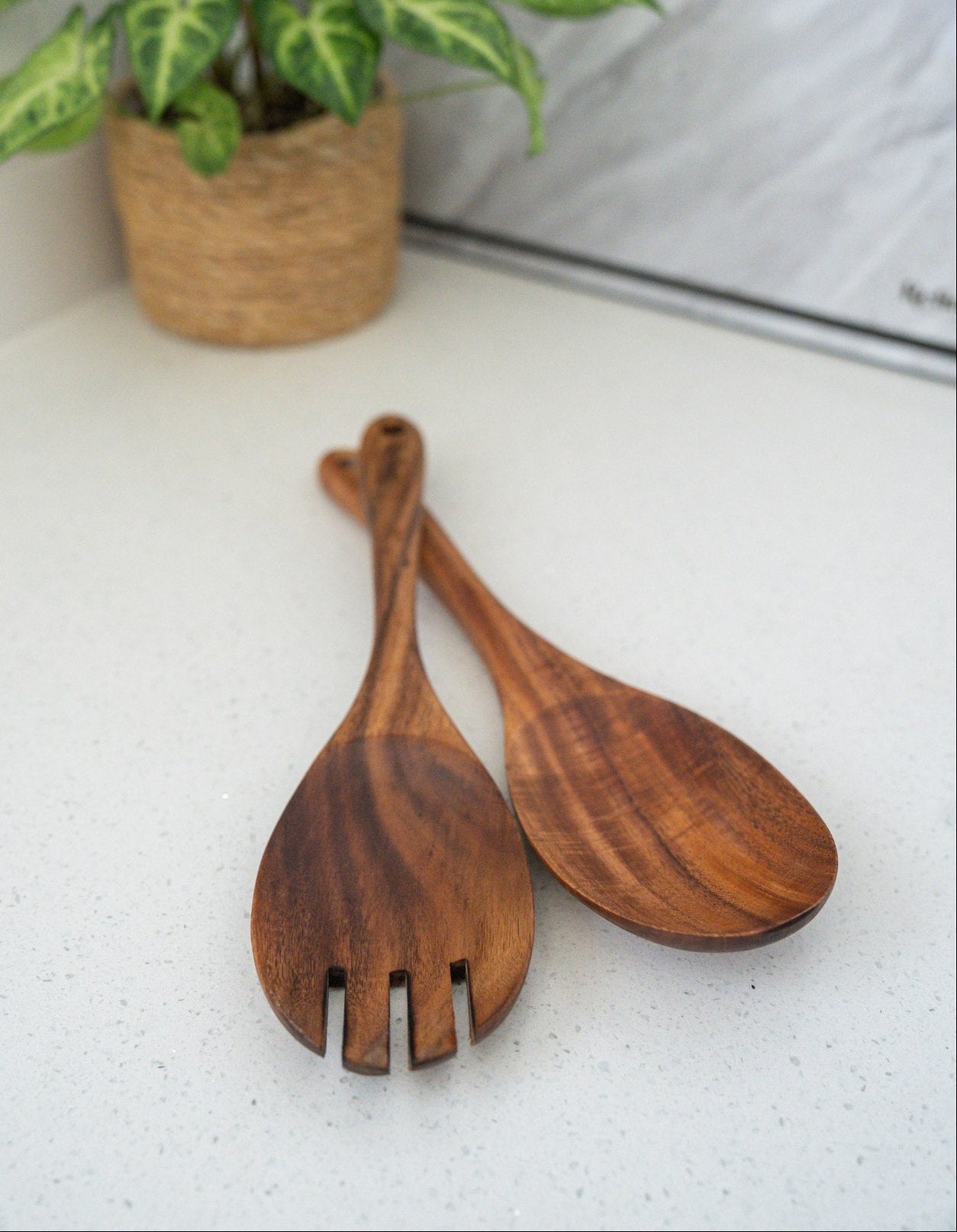 Teak Salad Fork